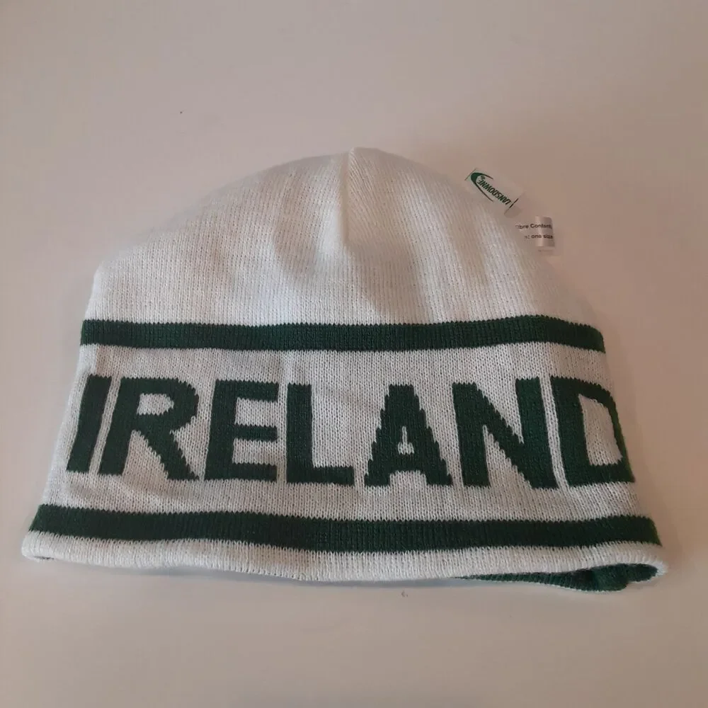Lansdowne Ireland Knit Toboggan New One Size Winter Warmth Soccer Fans